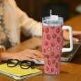 thumbnail image 6 of KLL Red Strawberry Print 40oz Stainless Steel Insulated Car Cup Coffee Mug with Spillproof Lid - Keep Your Drink Hot or Cold on the Go, 6 of 8