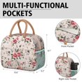 thumbnail image 6 of Womens Pioneer Flower Floral Print Pattern Lunch Box for Work,Insulated Lunch Bag for Women,Loncheras Para Mujer,Leakproof Adult Lunch Bag for Work,Beach,Travel,Picnic,Camping, 6 of 7