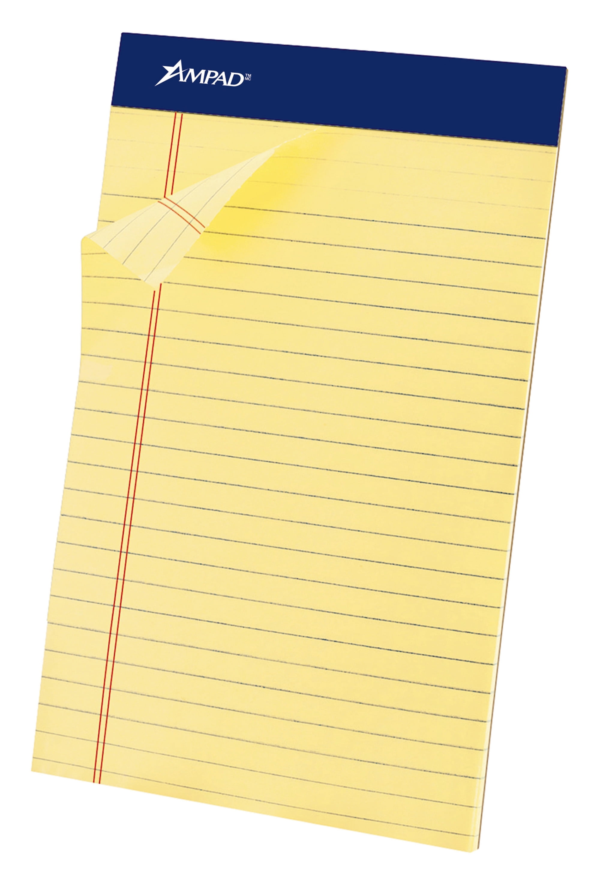 Ampad 5" x 8" Perforated MediumRuled, Writing Pad, 50 Sheets 24 Pk