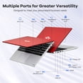 thumbnail image 4 of 15.6 inch FHD Laptop,16GB RAM 1TB SSD 8 cores Intel i5-12450H(Beat AMD R5 5500U,up to 4.4 GHz) Student-Laptop,Computer with Backlit Keyboard Fingerprint 2 Years Warranty,Red, 4 of 7
