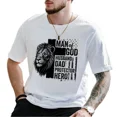 thumbnail image 2 of Man of Faith Graphic T-Shirt – Lion Print Christian Dad Tee, Inspirational Shirt for Men, Father's Day Gift, Husband or Dad Present, 2 of 7