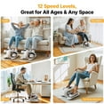 thumbnail image 6 of MERACH Under Desk Elliptical Machine, Electric Elliptical for Seniors, 12 Adjustable Speeds, Quiet Portable Fitness Equipment Gift for Family & Office with PVC Anti-slip Mat, 6 of 8