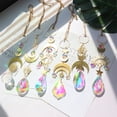 thumbnail image 4 of Campanas De Viento 6pcs Crystal Light Catcher Lotus Moon Sun Prisms Colgante para el dormitorio del hogar (B), 4 of 8
