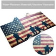 thumbnail image 5 of Soldiers on USA Flag Gaming Mouse Pad Large Mouse Mat XL Desk Mat Extended Mouse Mat Non-Slip Laptop Computer Keyboard Mouse Pad for Office & Home 31.5x11.8 Inch, 5 of 6
