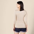 thumbnail image 3 of walmart Essentiels T-Shirt à Manches 3/4 Col Bateau pour Femmes, 3 of 8