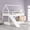 White + Pine + Slide and Ladder, variant on [Luckynote]Twin Size Bunk House Bed with Slide and Ladder,White