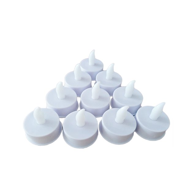 12 velas LED sin llama, funciona con pilas, sin aroma, realistas y brillantes, para celebraciones de cumpleaños y festivales (luz amarilla)