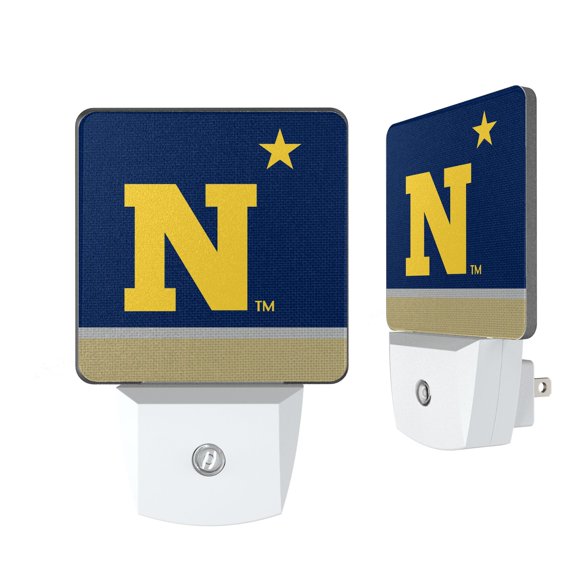 Navy Midshipmen Stripe Design Nightlight 2-Pack