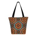 thumbnail image 3 of Horeoi African Tribal Style Print Shoulder Bag for Women Large Capacity Zipper Tote for Shopping Beach Travel Gym with Inner Pocket, 3 of 7