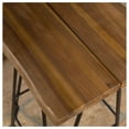 thumbnail image 4 of Denali Outdoor Bar Stools (Set of 2) - Industrial Wood & Metal Patio Furniture - 30 Inch Weather Resistant Bar Stools for Backyard, Garden, or Deck, 4 of 9