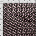 thumbnail image 3 of oneOone Silk Tabby Black Fabric Floral Fabric For Sewing Printed Craft Fabric By The Yard 42 Inch Wide, 3 of 5