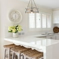 thumbnail image 6 of TOMIYA Wood Dining Room Light Fixture Drum Rustic Farmhouse Chandelier, 4 Light  Pendant Light, 6 of 8