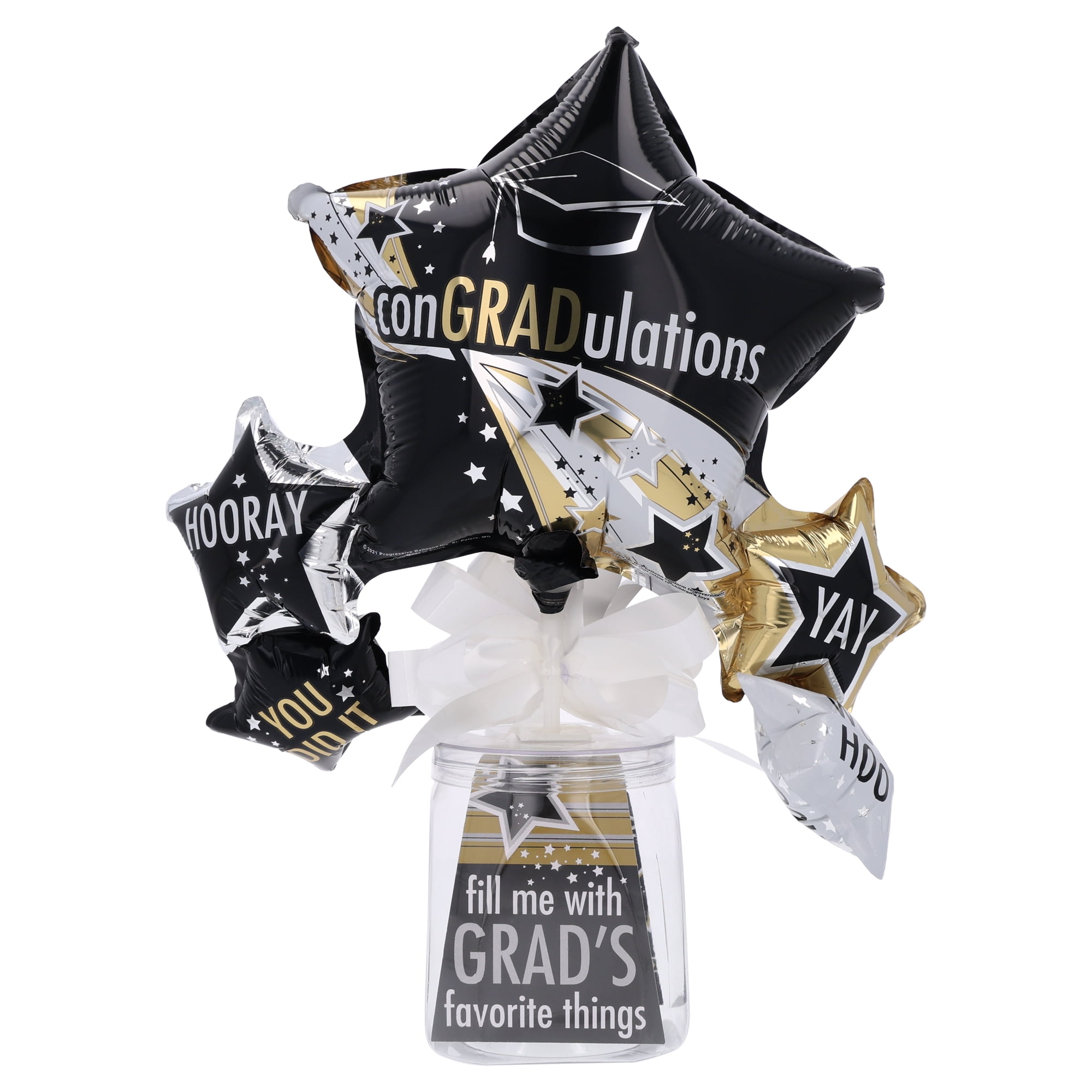 ConGRADulations Fillable Container Gift Set with Balloons, Graduation by Way To Celebrate