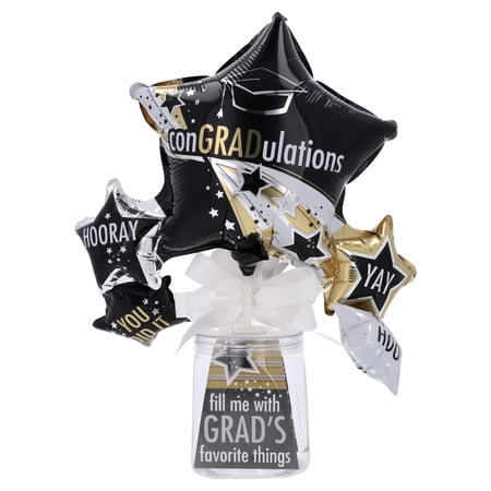ConGRADulations Fillable Container Gift Set with Balloons, Graduation by Way To Celebrate