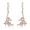 Rose Gold, variant on THC Marijuana Molecule Dangle Earrings | Clayton Jewelry Labs
