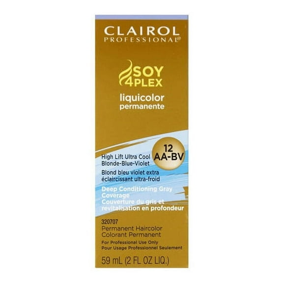 Clairol Professional Liquicolor Permanent 12Aa-Bv Ultra Cool Blnd Blu Violet, 2 Oz