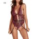 thumbnail image 1 of Mono Body con cuello en V profundo Encaje Lencería transparente Lady Top Nightwear, S Kearding XX000102-01, 1 of 7