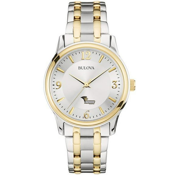 Men's Bulova Silver/Gold Lindenwood Lions Two-Tone Stainless Steel Watch
