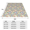 thumbnail image 3 of Balery Paisley Floral 5 Manta de Felpa Suave y Acogedora – Cobija de Franela Aterciopelada para Cama, Lavable y Cálida para Sofá, Mascotas, Transpirable-40"x30", 3 of 7