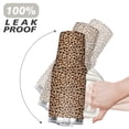 thumbnail image 6 of 40oz Fashion Leopard Pattern Stainless Steel Flip Straw Tumbler Spill Proof Travel Cup Double Wall Vacuum Insulated Coffee Mug with Top Handle, 6 of 6