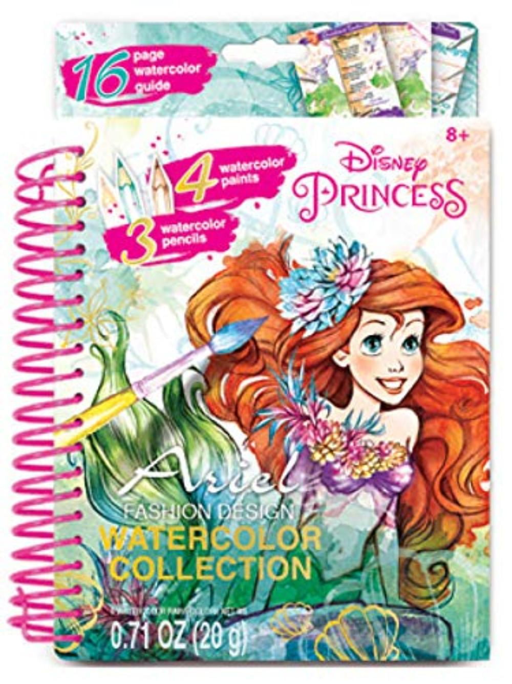 Make It Real – Disney Ariel Watercolor Small. Disney Inspired Coloring