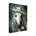 thumbnail image 4 of Canvas Wall Art - Momart 'White Horse Crowned By Flowers' Wall Art for Living Room, Bedroom, or Office Décor by Trademark Fine Art - 18 x 24 Inches, 4 of 4