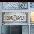 thumbnail image 3 of Stained Glass Window Privacy Film,Vintage Rainbow Window Film Static Cling Non-Adhesive Window Clings Decorative Glass Decal for Home Office, 17.7"x39.4", 3 of 5
