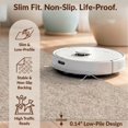 thumbnail image 6 of Design&I 9'x12' Washable Area Rug Pink Beige Distressed Vintage Allover Boho Faded Cream Sage Shack for Master Suite, Under Bed, Sleek Flatweave Pet Friendly, 6 of 7
