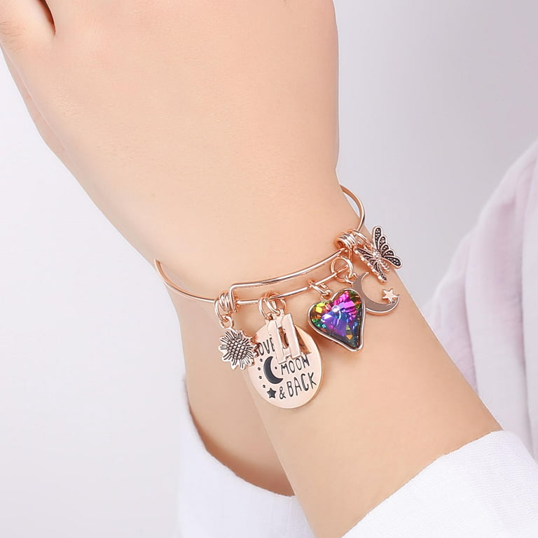 TINGN Initial Bracelets for Women Girls Gifts Heart Bracelets