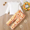 thumbnail image 4 of Vividxx Girls' Clothing Sets Girls Outfits Set Toddler Winter Clothes Long Sleeve Top And Pants Comfy Casual Playwear With Giraffe Print Design For Daily Wear 7-8 Years, 4 of 7