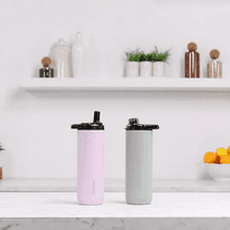 Zulu 411-2401-900 Base Stainless Steel Water Bottle with Lids., 2 Pack 24oz, Passion Fruit/Matcha