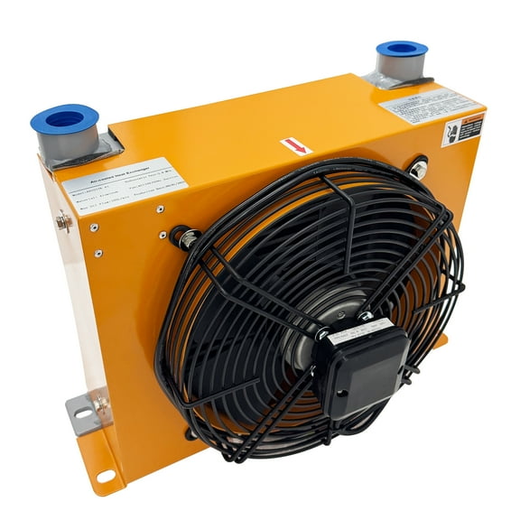 100L/MIN Hydraulic Oil Cooler Radiator Machine Fan Aluminum 110V