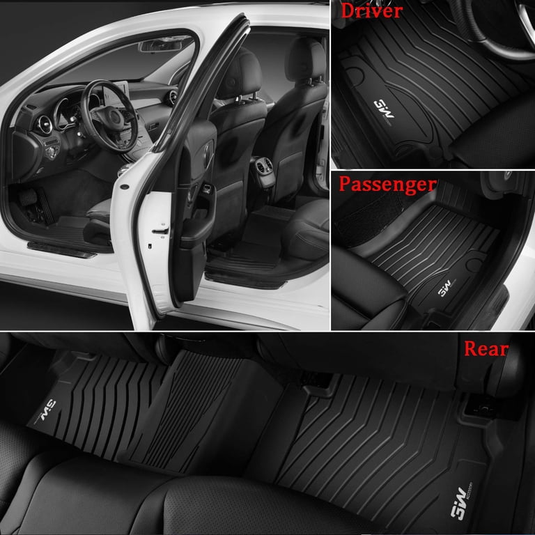 ToughPRO All-Weather Floor Mats For Mercedes GLC (2016-2022) - Heavy Duty Rubber, Black