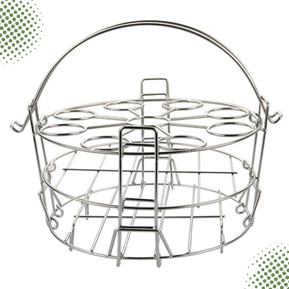 Worgeous  304 Stainless Stackable Steel Steam Rack Egg Mold Cup Pressure Cooker