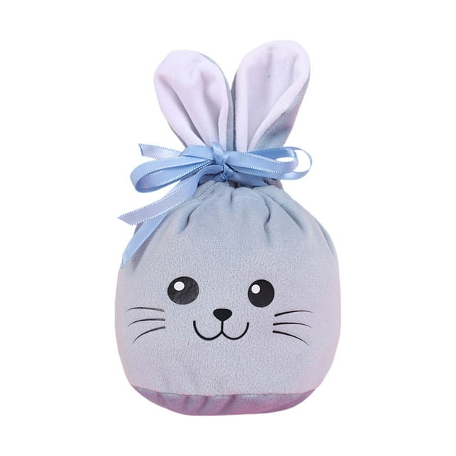 Jierger Sac d'Œufs de Pâques à Bec Rétractable, Sac de Pâques pour Transfert de Chaleur et Bonbons de Mariage, Sac en Tissu Réutilisable pour Offrir, Cadeaux de Fête et Vacances