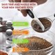 thumbnail image 4 of Measuring Spoons Set, Dual Sided, Stainless Steel, Fits In Spice Jars, Black, Set Of 8, 4 of 5