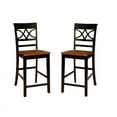 thumbnail image 2 of Maxey Transitional Wood 24 Inch Counter Height Stool in Black Set of 4, 2 of 9