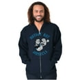 thumbnail image 5 of Popeye Sailor Nuthin But Muskcle Cool Zip Hoodie Sweatshirt Men Brisco Brands S, 5 of 6