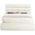 thumbnail image 3 of Meridian Furniture Adam Cream Boucle Fabric Queen Bed, 3 of 10