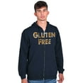 thumbnail image 5 of Gluten Free Bread Carbs Healthy Zip Up Hoodie Men's Women's Brisco Brands S, 5 of 6
