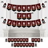 Big Dot of Happiness Lumberjack - Channel the Flannel - Party Bunting Banner - Buffalo Plaid Party Decorations - Channel the Flannel