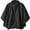 Black, variant on SaphiRose Hooded Rain Poncho Waterproof Raincoat Jacket for Adults with Pockets Black