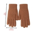 thumbnail image 3 of Lilgiuy Women's Winter Touch Screen Knit Gloves Warm Lining Three Finger Double Touchable Screen Fingertip Design Mittens for Gifts for Your Girlfriend Wife Mom, 3 of 4