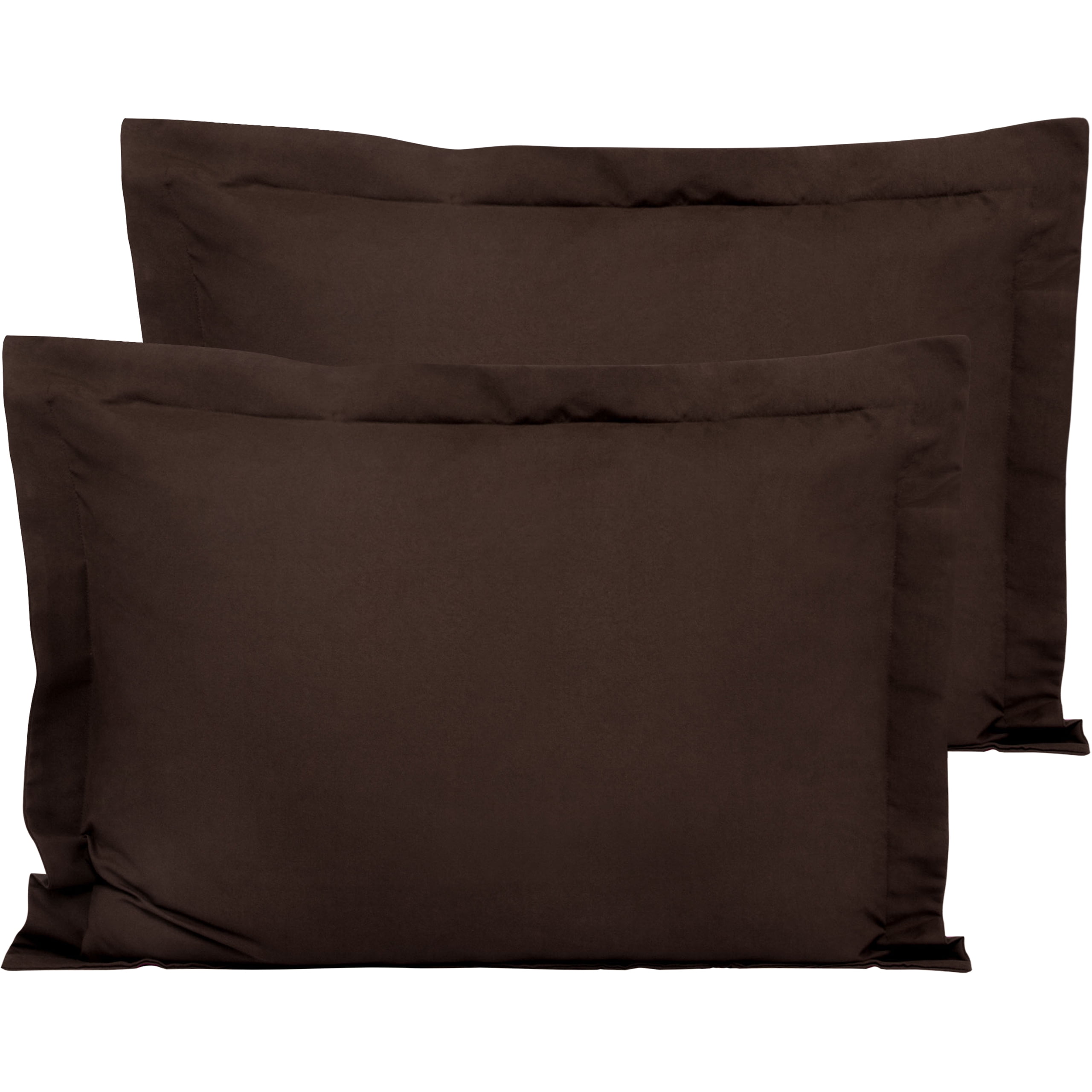 Chocolate, King 20 x 36 Ultra Soft and Premium Quality FLXXIE 2 Pack Microfiber Pillow Shams