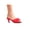 Red, variant on Sasha 4" Heel Maribou Slippers