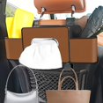 thumbnail image 6 of Hunlyman Car Back Seat Organizer with Cup Holders, Backseat Organizers Hanging Storage, for Hold Drinks, Handbag, Compatible with Most Vehicles, 6 of 8