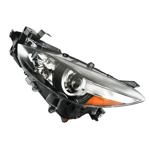 Labwork Left Headlight Fit For 2017-2018 Mazda 3 Halogen Type Driver Side Clear