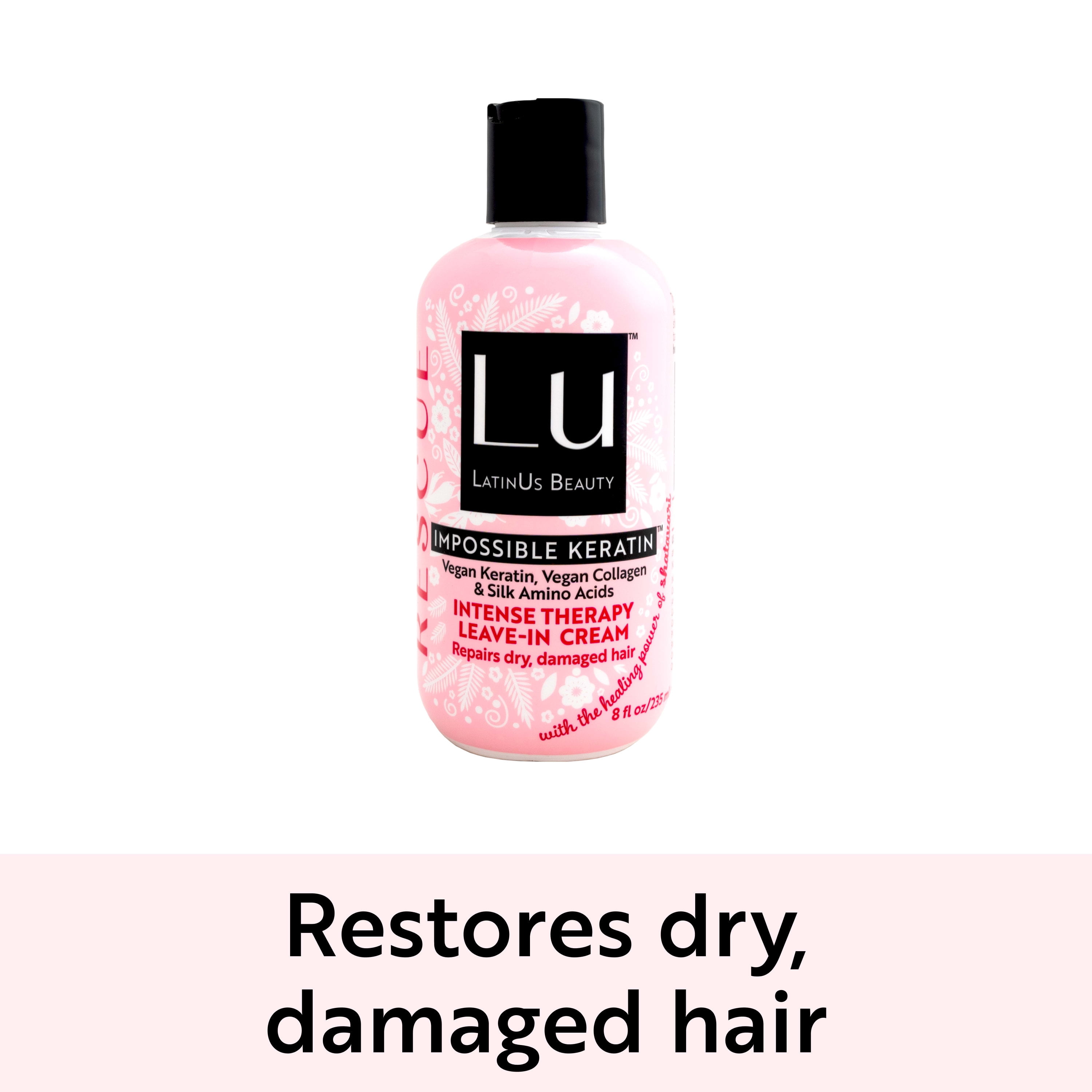 Lu by LatinUs Beauty RESCUE 3-Piece Repair & Restore Set: Shampoo, Conditioner, Cream (32 oz)