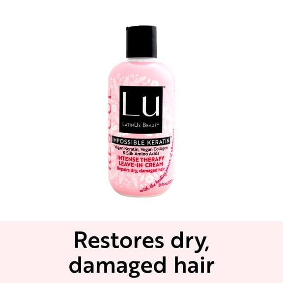 Lu by LatinUs Beauty Rescue Intense Therapy Leave In Cream, Deep Repair, 8 fl oz