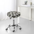 thumbnail image 4 of Uemuo Abstract Watercolor Pattern Round Bar Stool Seat Covers Washable Stool Cushion Slipcover Elastic Bar Chair Covers-12 inch, 4 of 7